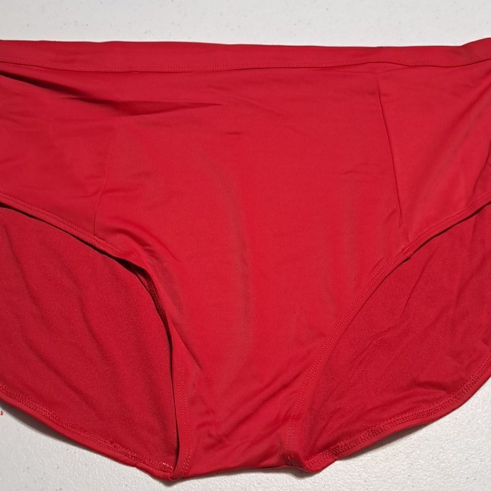 Peyton & Parker red full coverage swim bottoms NWT - Picture 1 of 4
